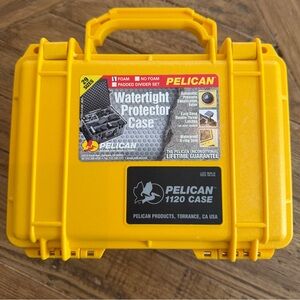 Pelican Case - 1120 - new without box/tags - full foam inserts/customizable